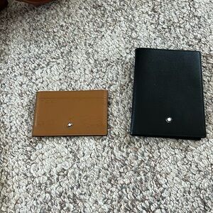 2 for $50 Mont Blanc wallets one brown one black